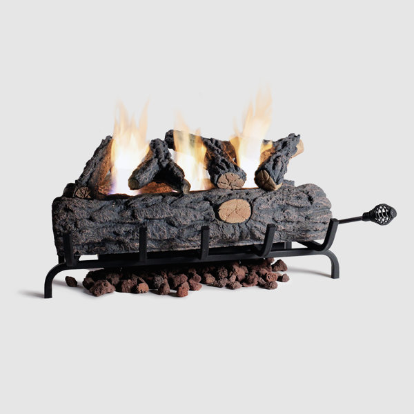 Loon Peak® Ventless Gel Fuel Fire Log Insert Wayfair